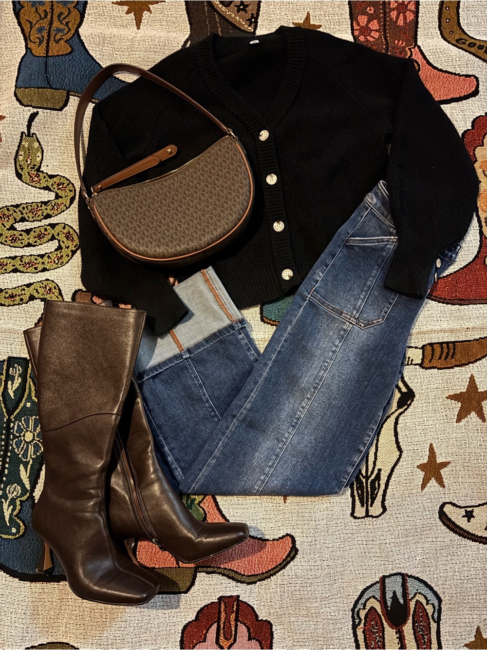 Risen Jeans LA x Freckled Poppy Cuff Jeans